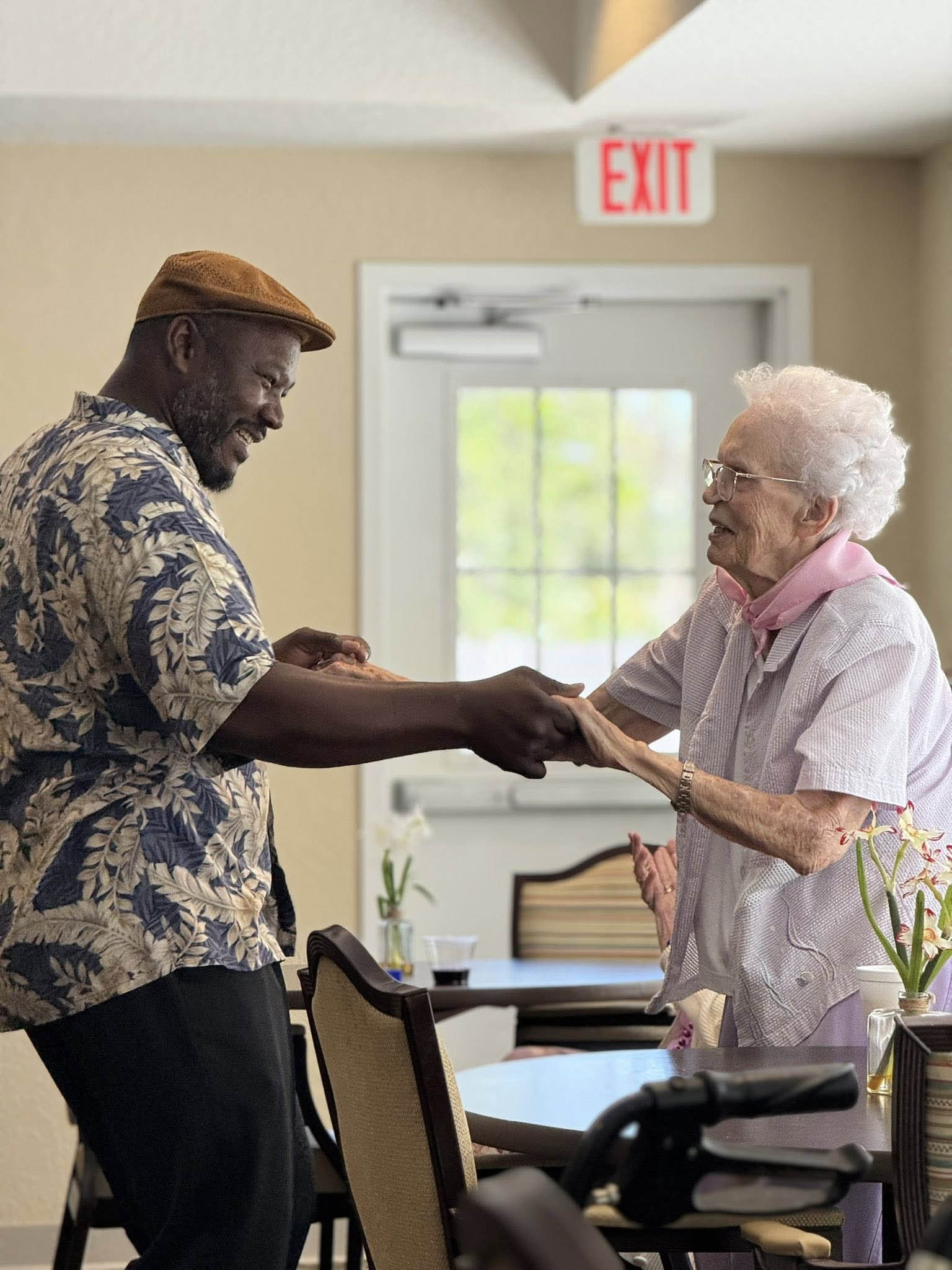 dancing with residents